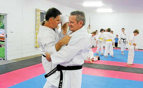 NOEL Turner (right) has 36 years of experience in karate and enjoys passing on his knowledge to his students. NOEL Turner (right) has 36 years of experience in karate and enjoys passing on his knowledge to his students.